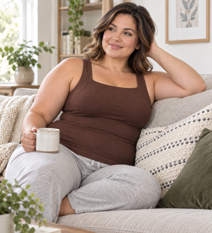 Maggie's Tanks Built-In Bra Comfort Shaper Tank